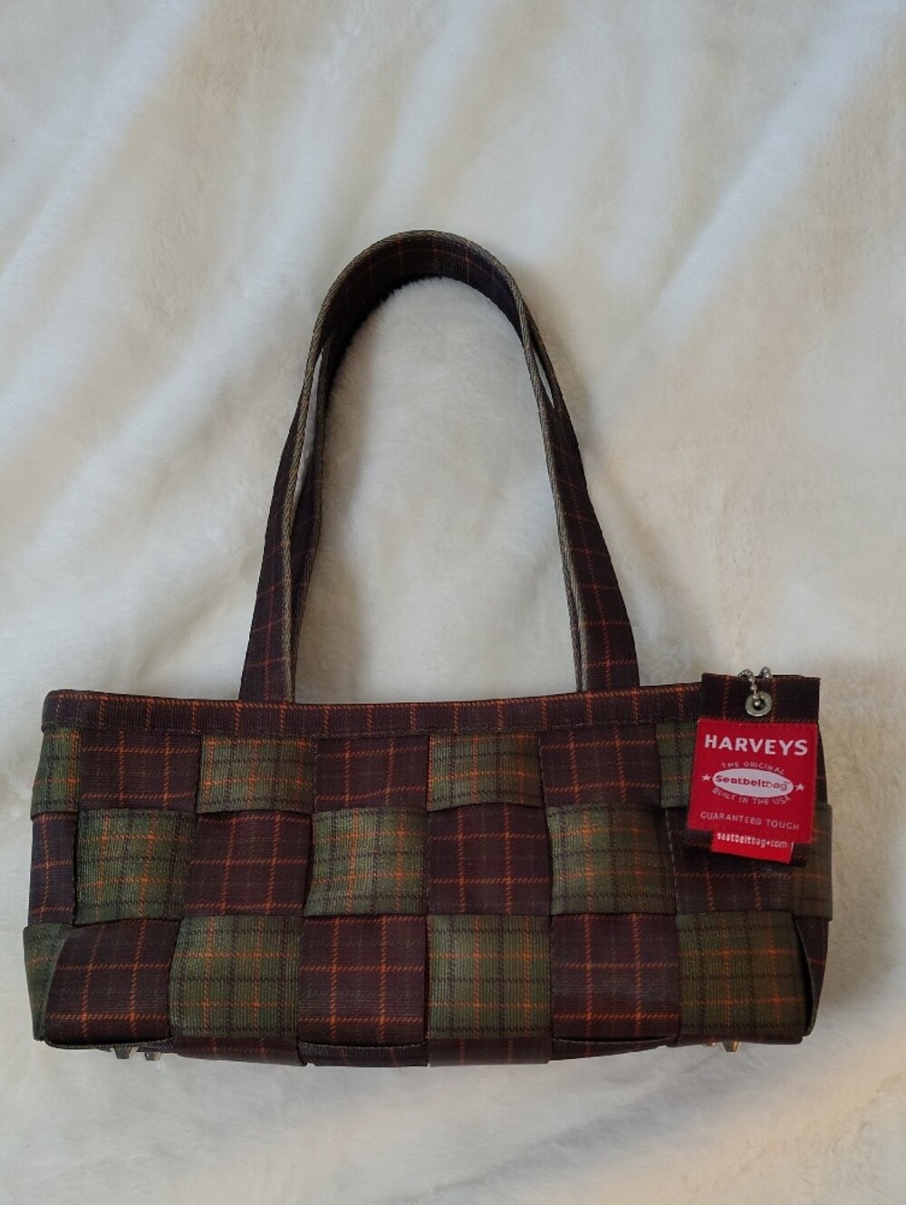 Harveys Plaid Woven Bag